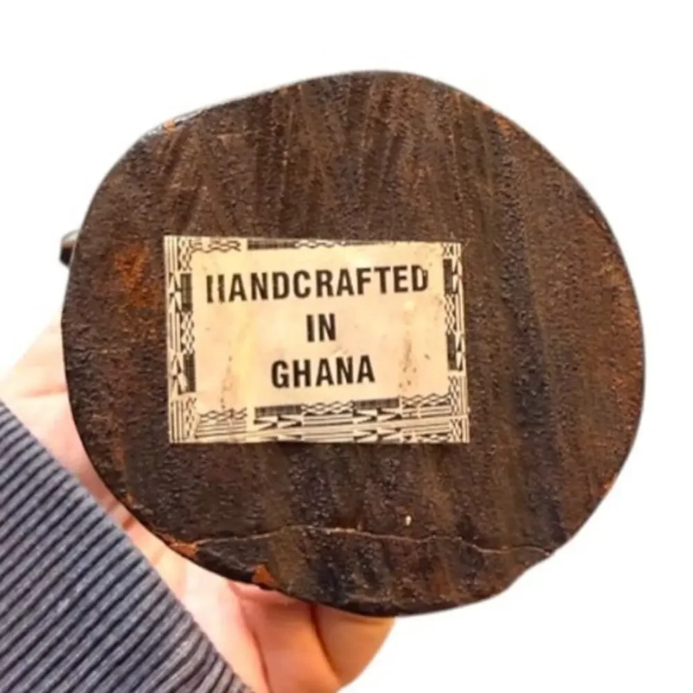 Handcrafted Ghana Wooden Figure | African Tribal Art Sculpture | 12” Decor Piece